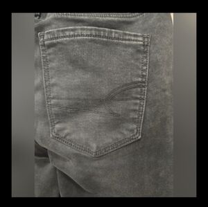 American Eagle Women's Jeans Size 4 long Mid Rise Skinny Gray